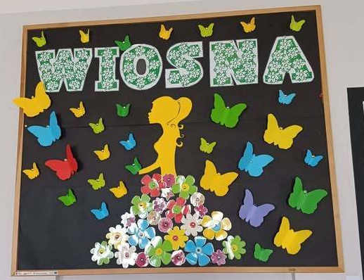 Tablica z napisem wiosna