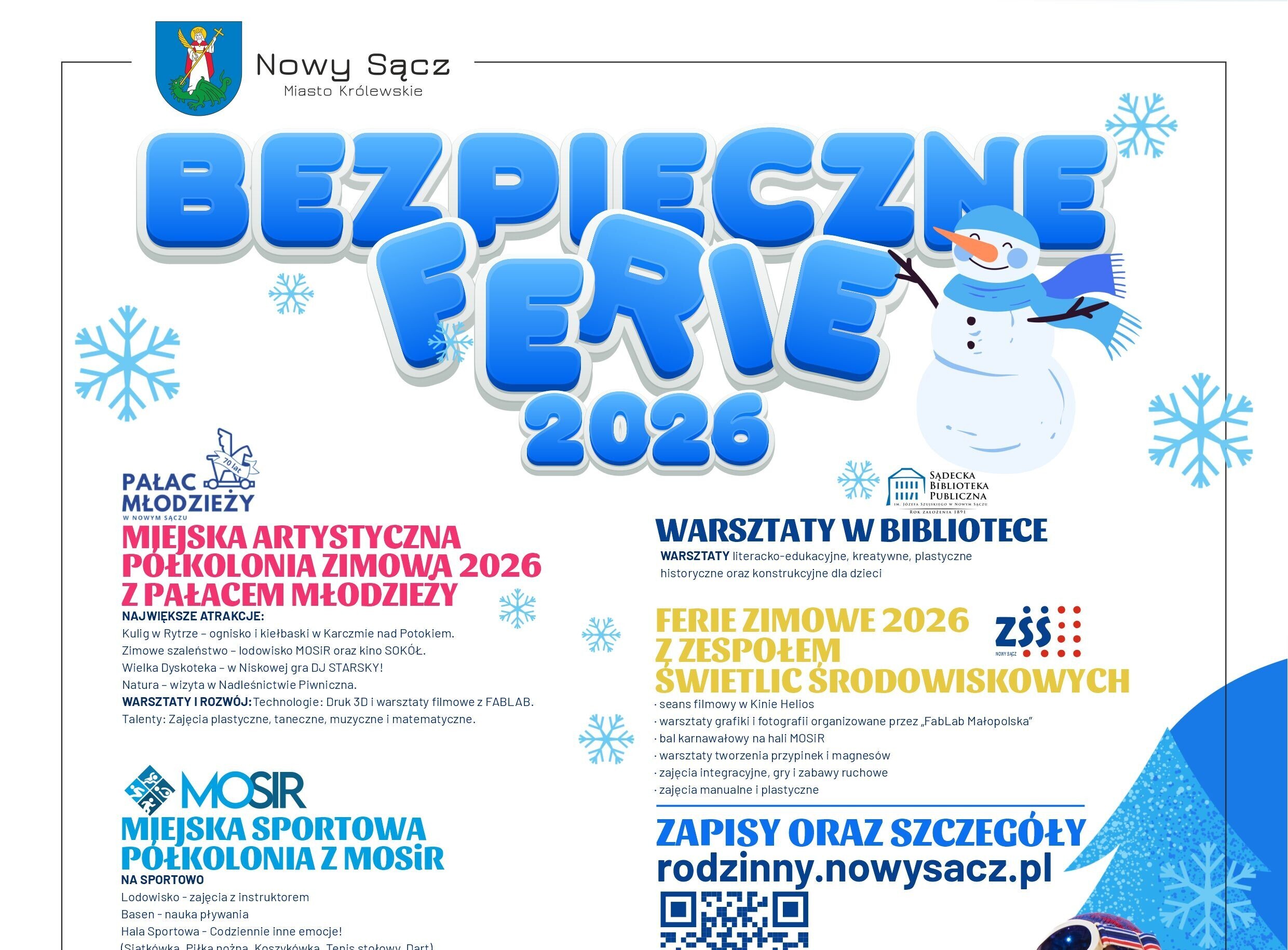 BEZPIECZBNE FERIE PLAKAT